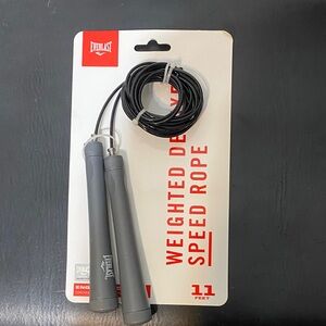 Everlast Gray and Black Weighted Speed Rope